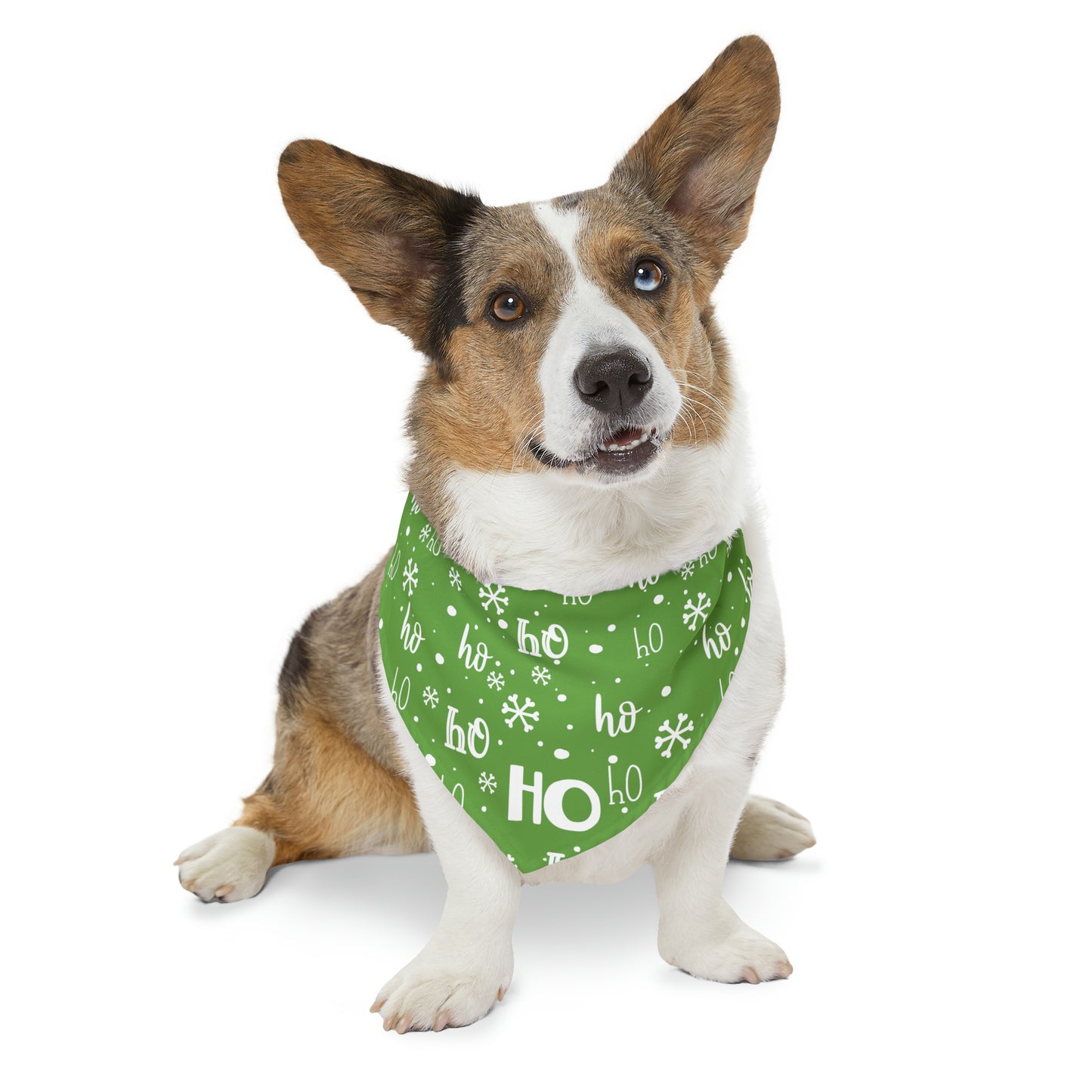 Ho Ho Ho Collar Bandana ~ Green