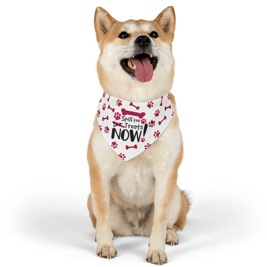 Spill the Treats - Pet Bandana Collar