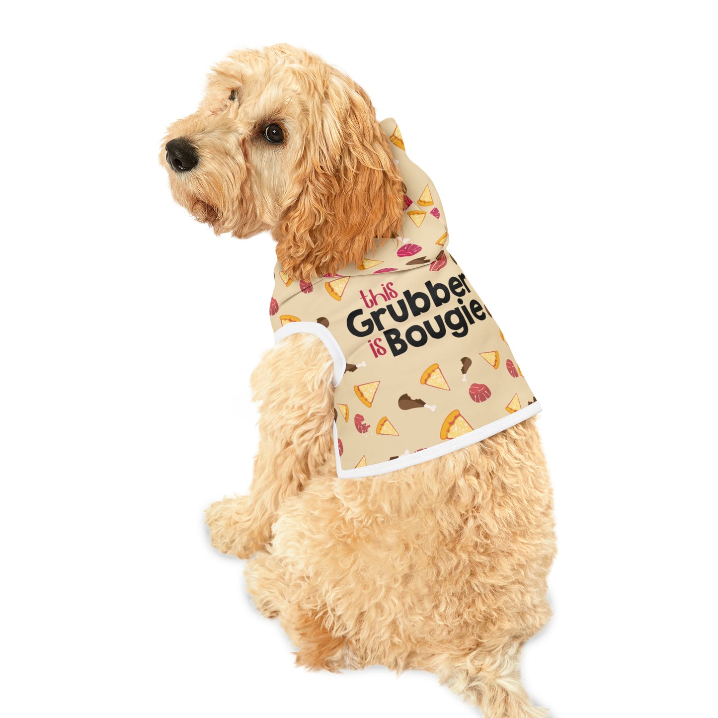 Bougie Grubber Tan Pet Hoodie