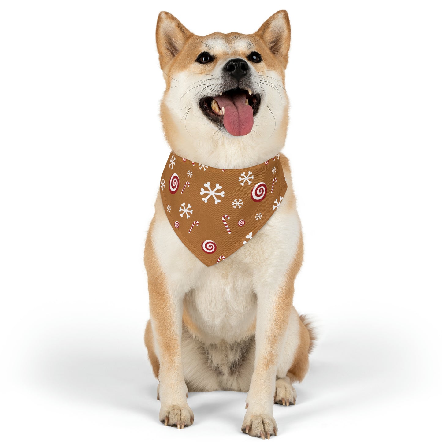 Candy Cane Collar Bandana ~ Ginger Bread