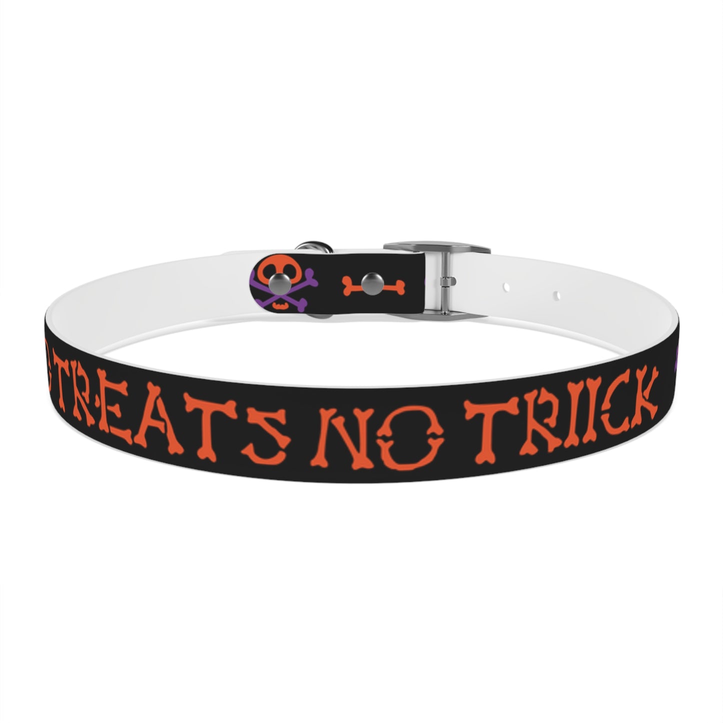 No Treats No Trick Halloween Dog Collar