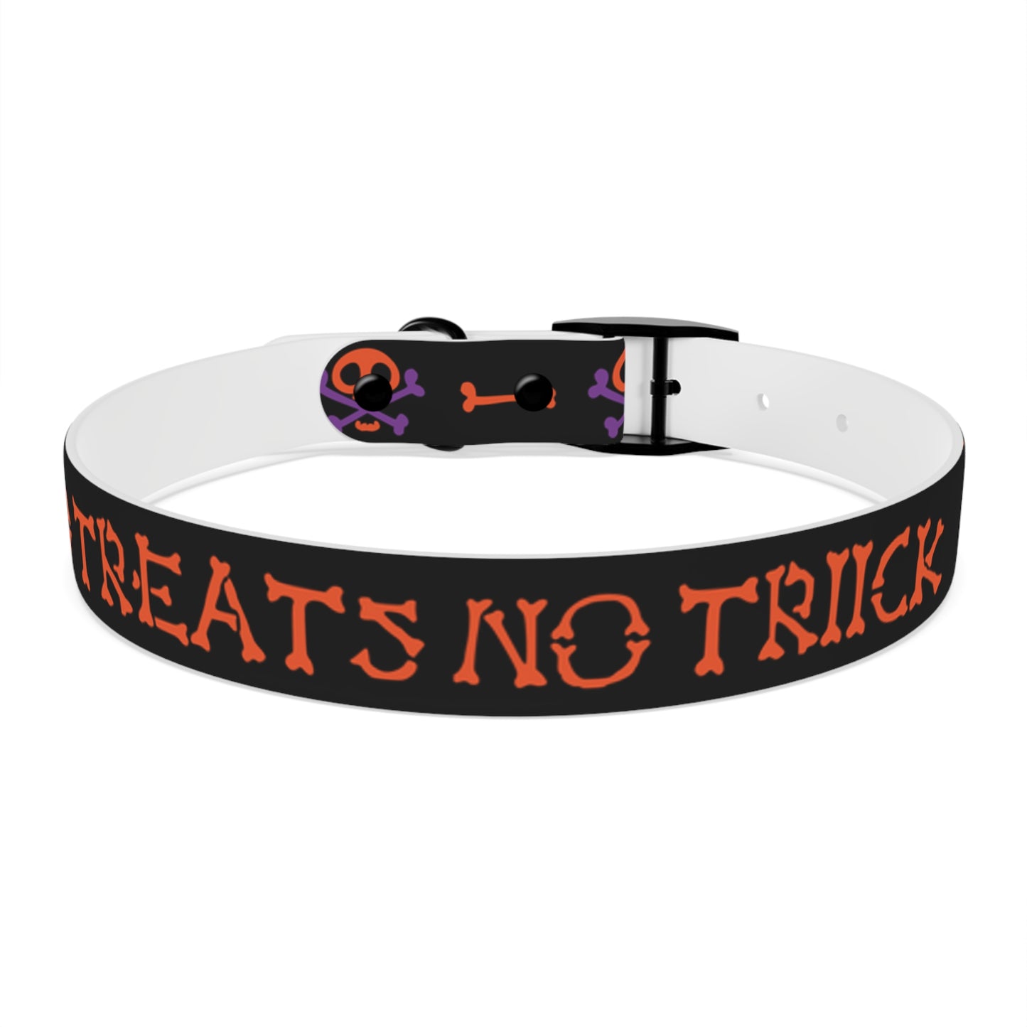 No Treats No Trick Halloween Dog Collar