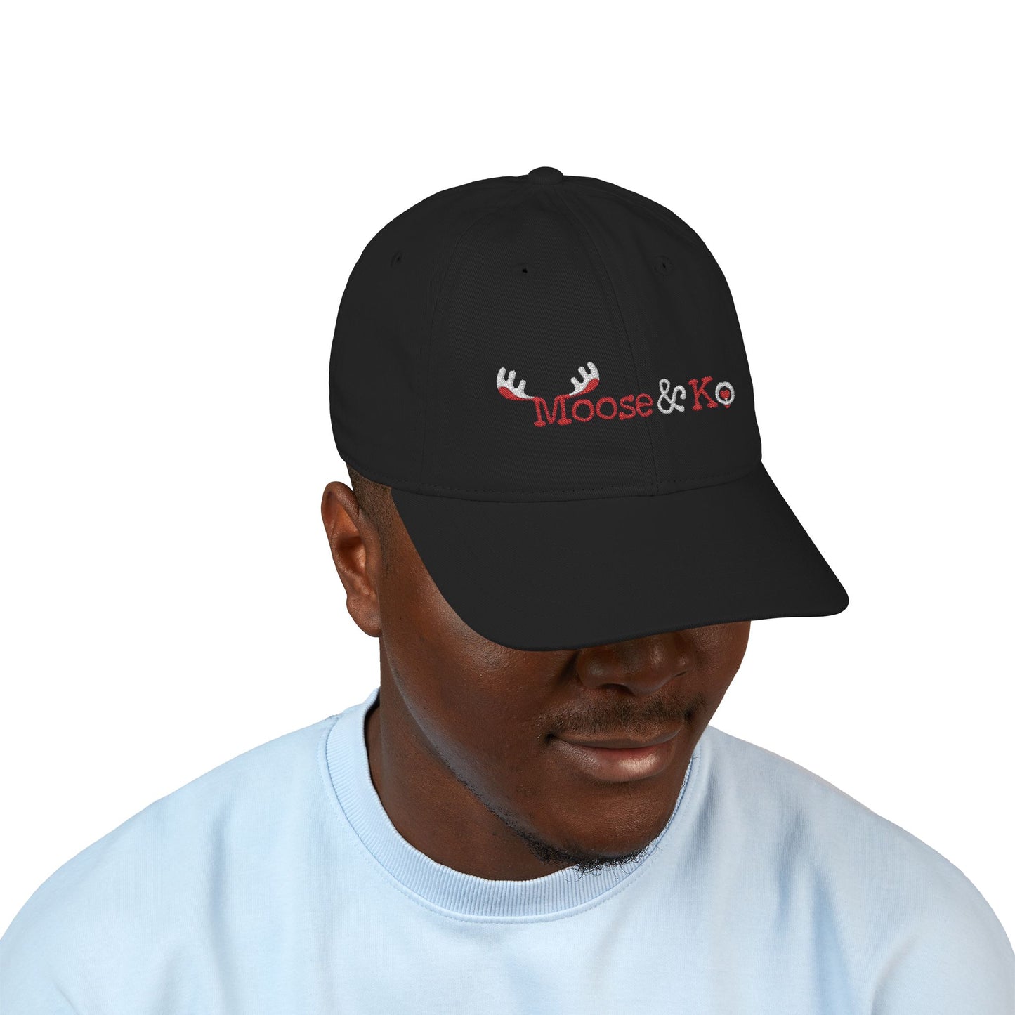 Moose & Ko. Embroidered Baseball Cap ~ Eco-Friendly 100 % Organic Cotton