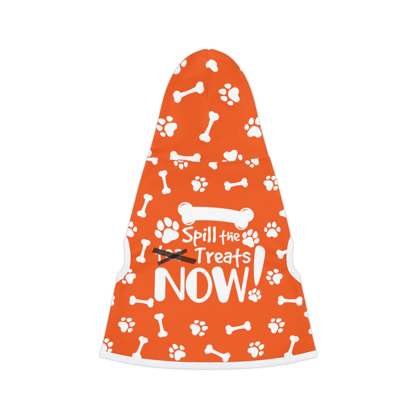 Spill the Treats Orange Pet Hoodie