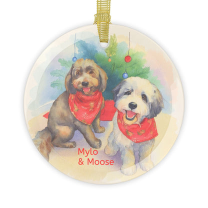 Fur-ever Memories Personalized Glass Ornament