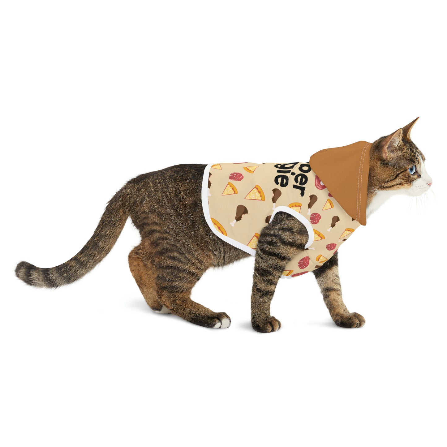 Bougie Grubber Tan & Brown Pet Hoodie