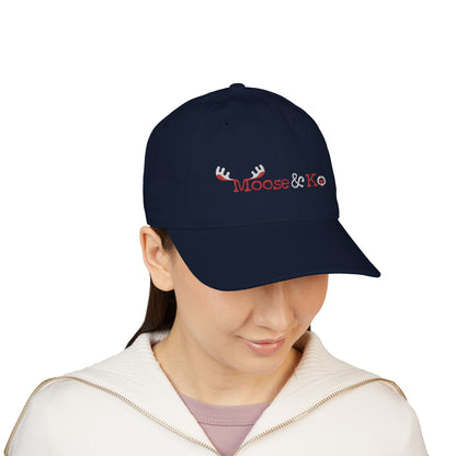 Moose & Ko. Embroidered Baseball Cap ~ Eco-Friendly 100 % Organic Cotton