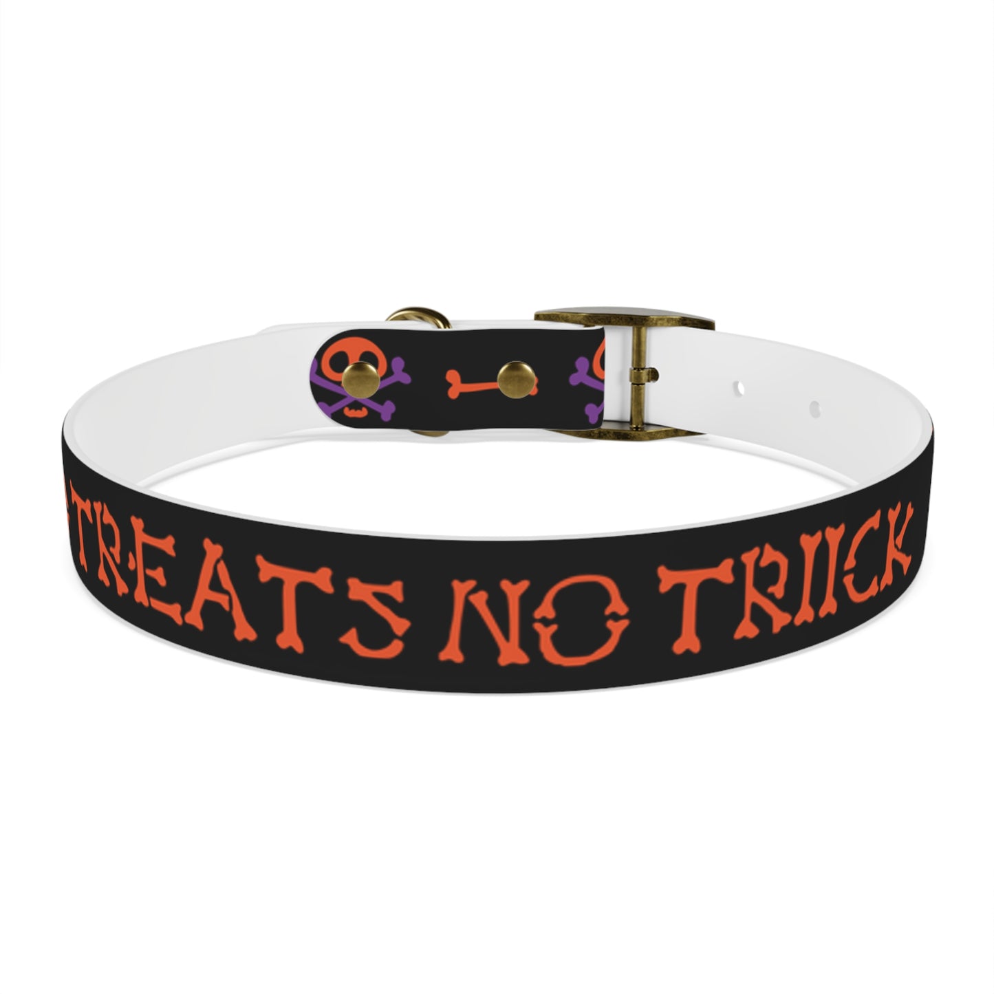 No Treats No Trick Halloween Dog Collar