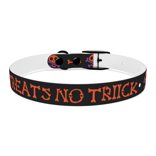 No Treats No Trick Halloween Dog Collar