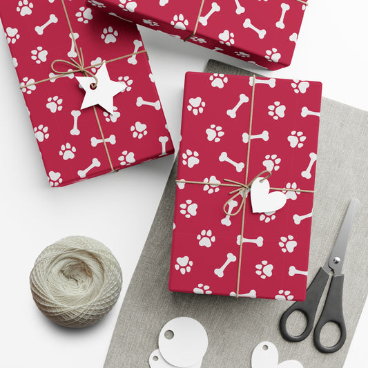 Dog-Themed Gift Wrap Paper for Pet Lovers