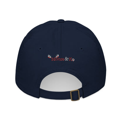 Moose & Ko. Embroidered Baseball Cap ~ Eco-Friendly 100 % Organic Cotton