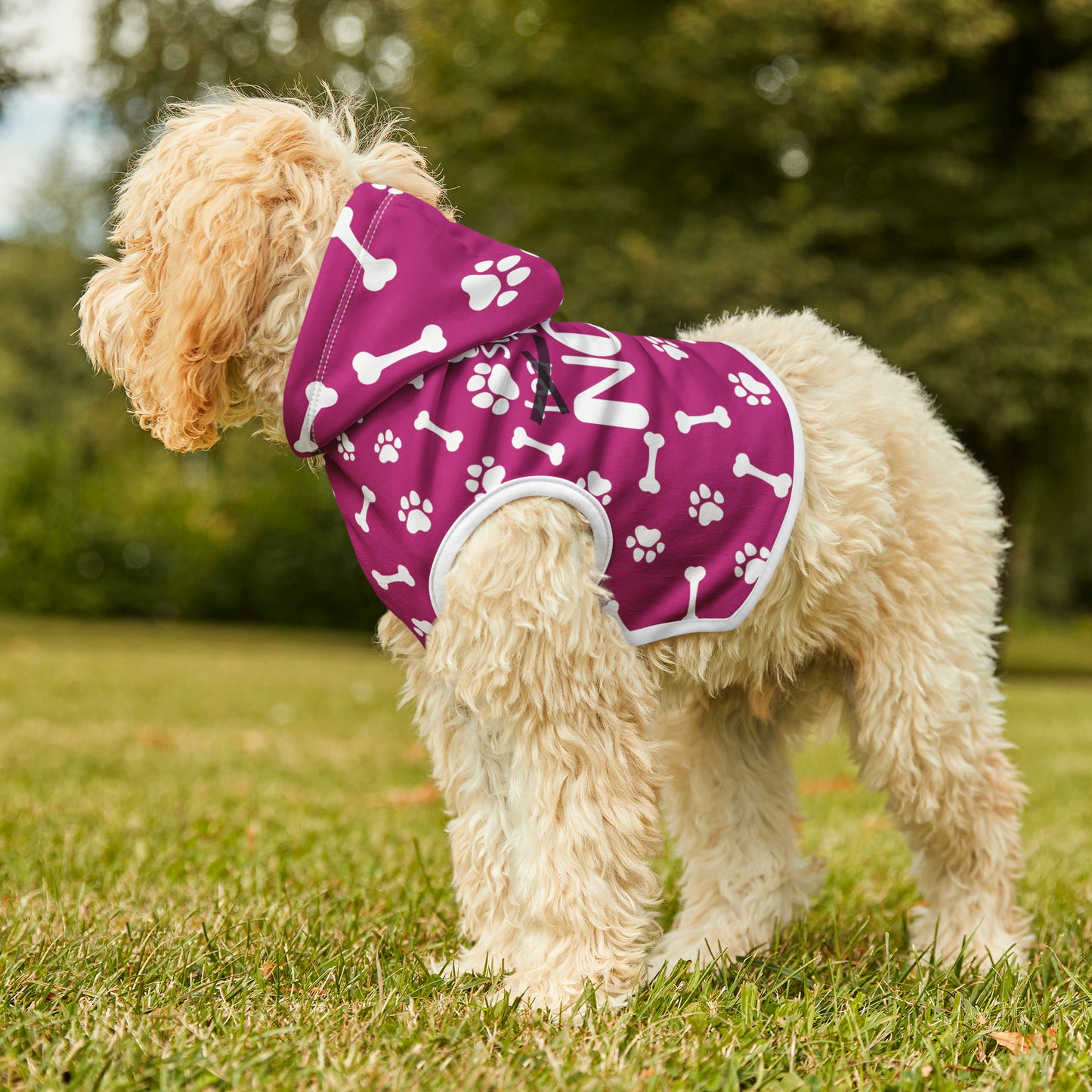 Spill the Treats Fuchsia Pet Hoodie