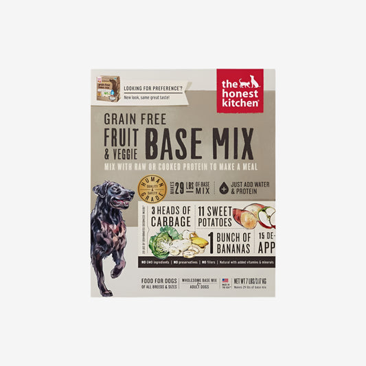 The Honest Kitchen Preferance Dehydrated Grain Free Fruit And Veggie Base Mix Recipe Dry Dog 7 Lbs