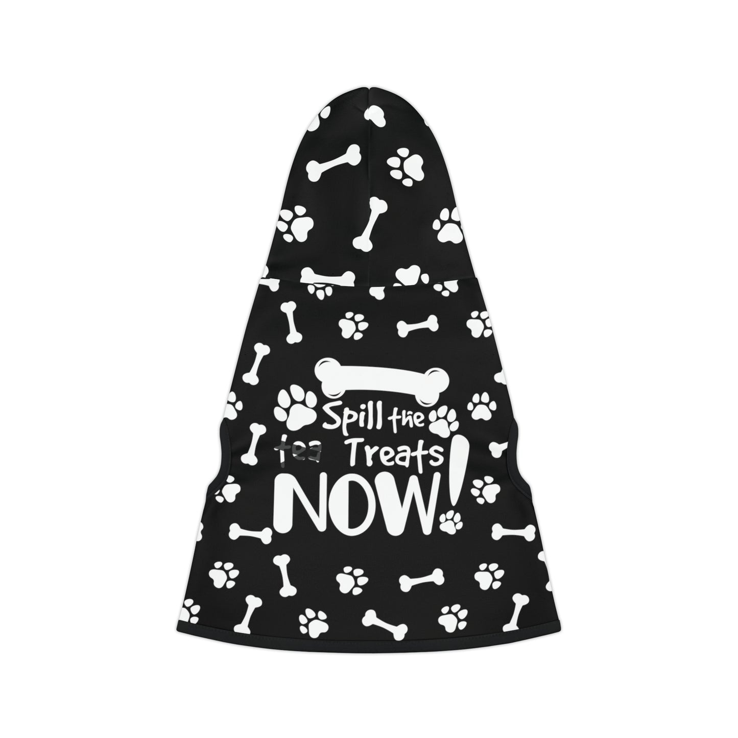 Spill the Treats BLACK Pet Hoodie