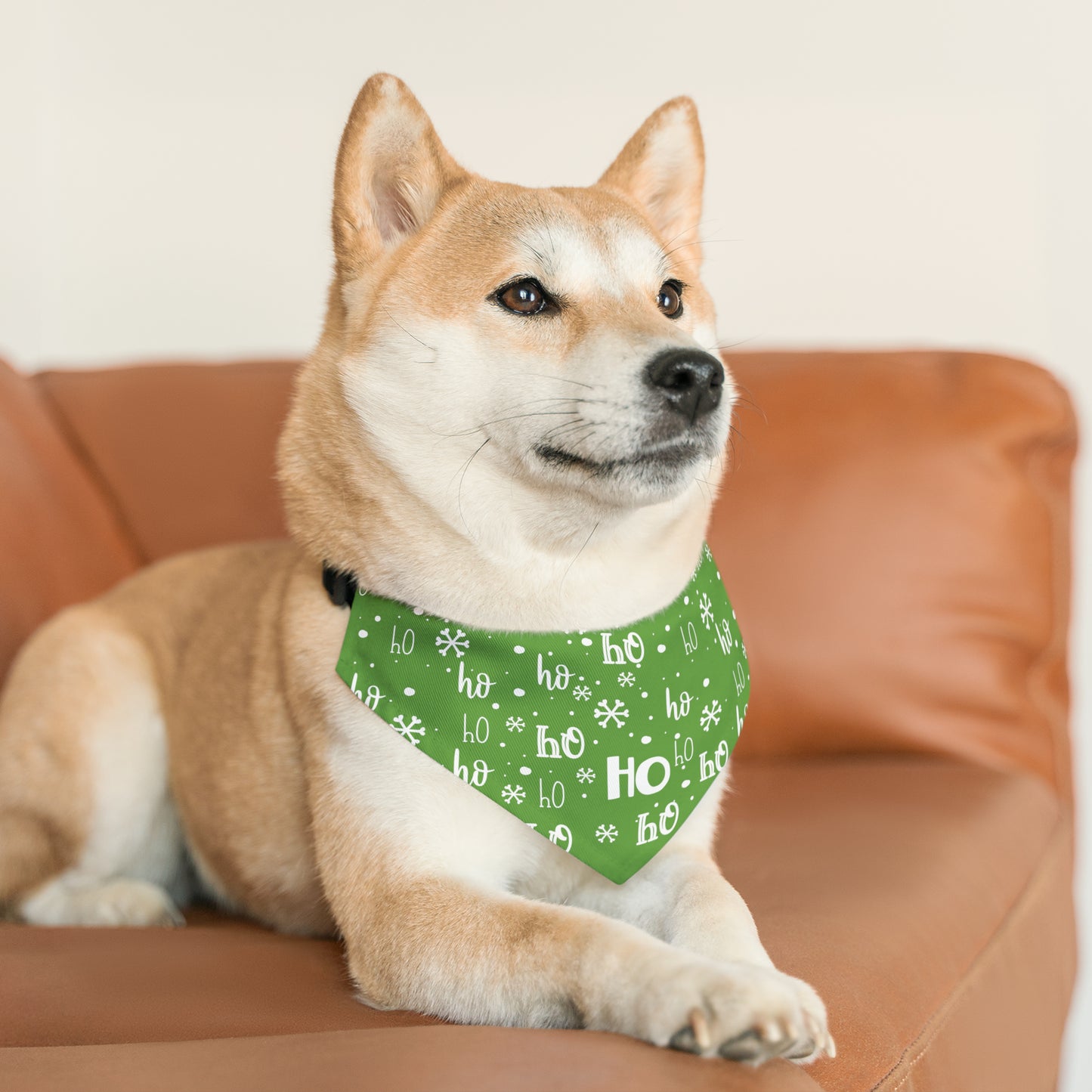 Ho Ho Ho Collar Bandana ~ Green