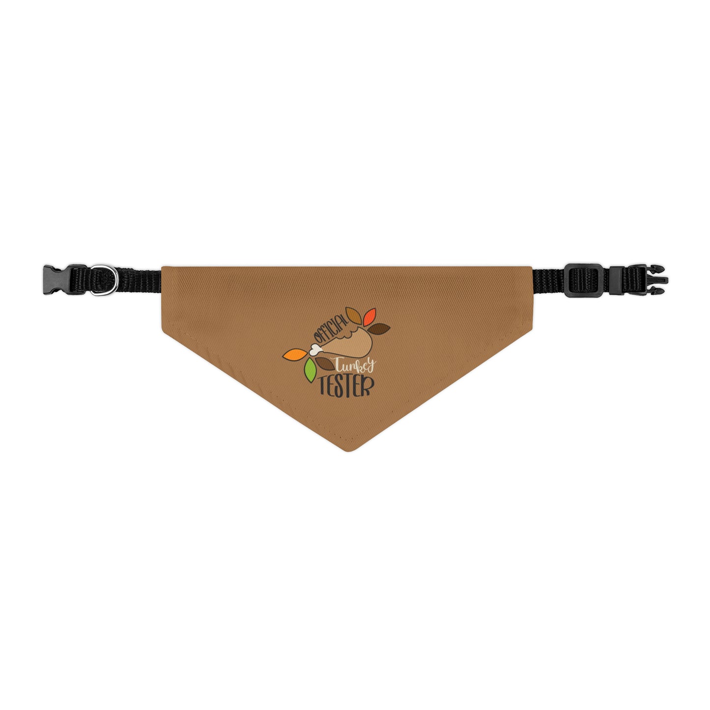 Official Turkey Tester Tan Pet Bandana Collar