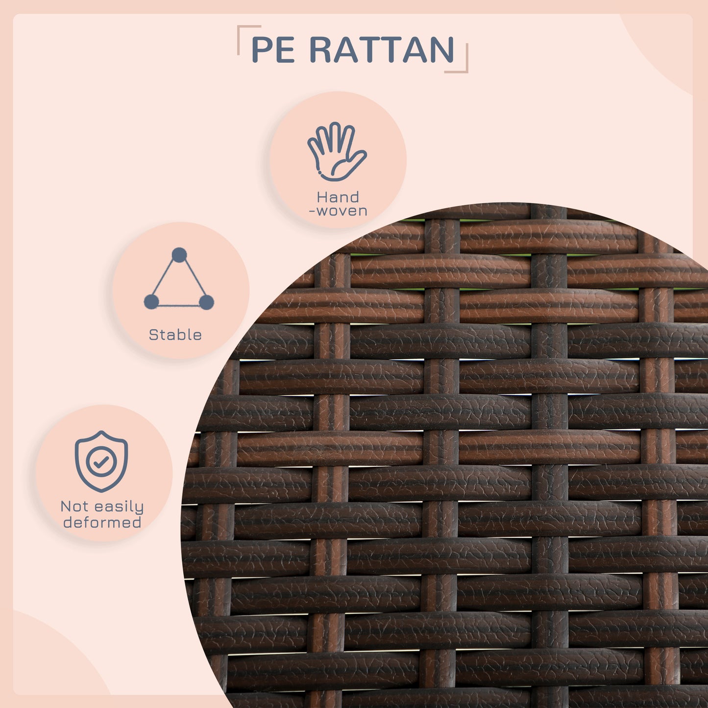 PawHut Outdoor Dog Bed, Extendable Wicker Dog Bed with Roof, Soft Cushion for Small and Medium Dogs, Mixed-Brown
