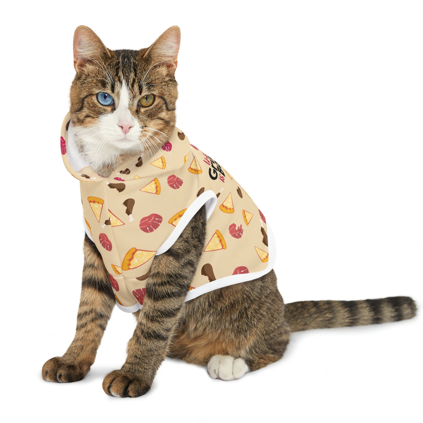 Bougie Grubber Tan Pet Hoodie