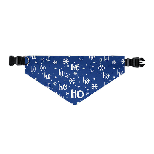 Ho Ho Ho Collar Bandana ~ Navy