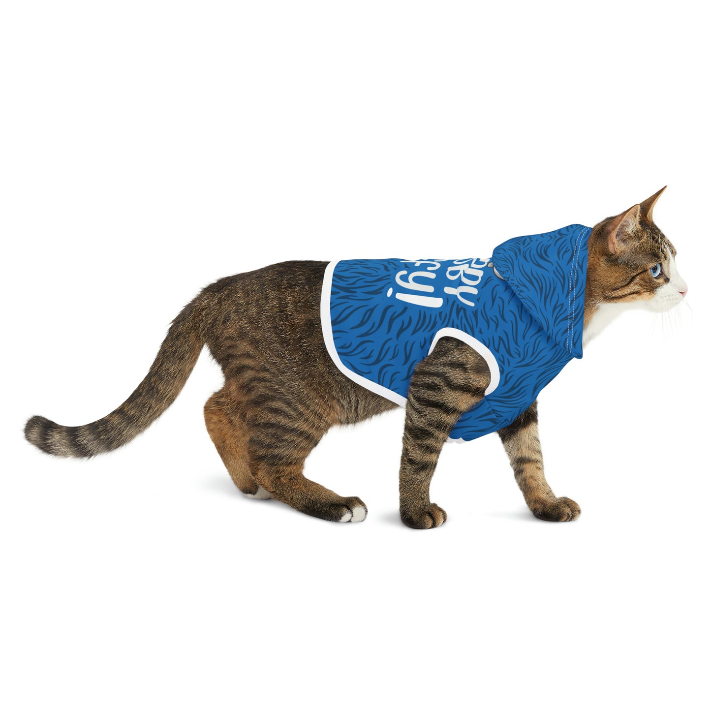 I'm Not Tubby, I'm Fluffy BLUE Pet Hoodie