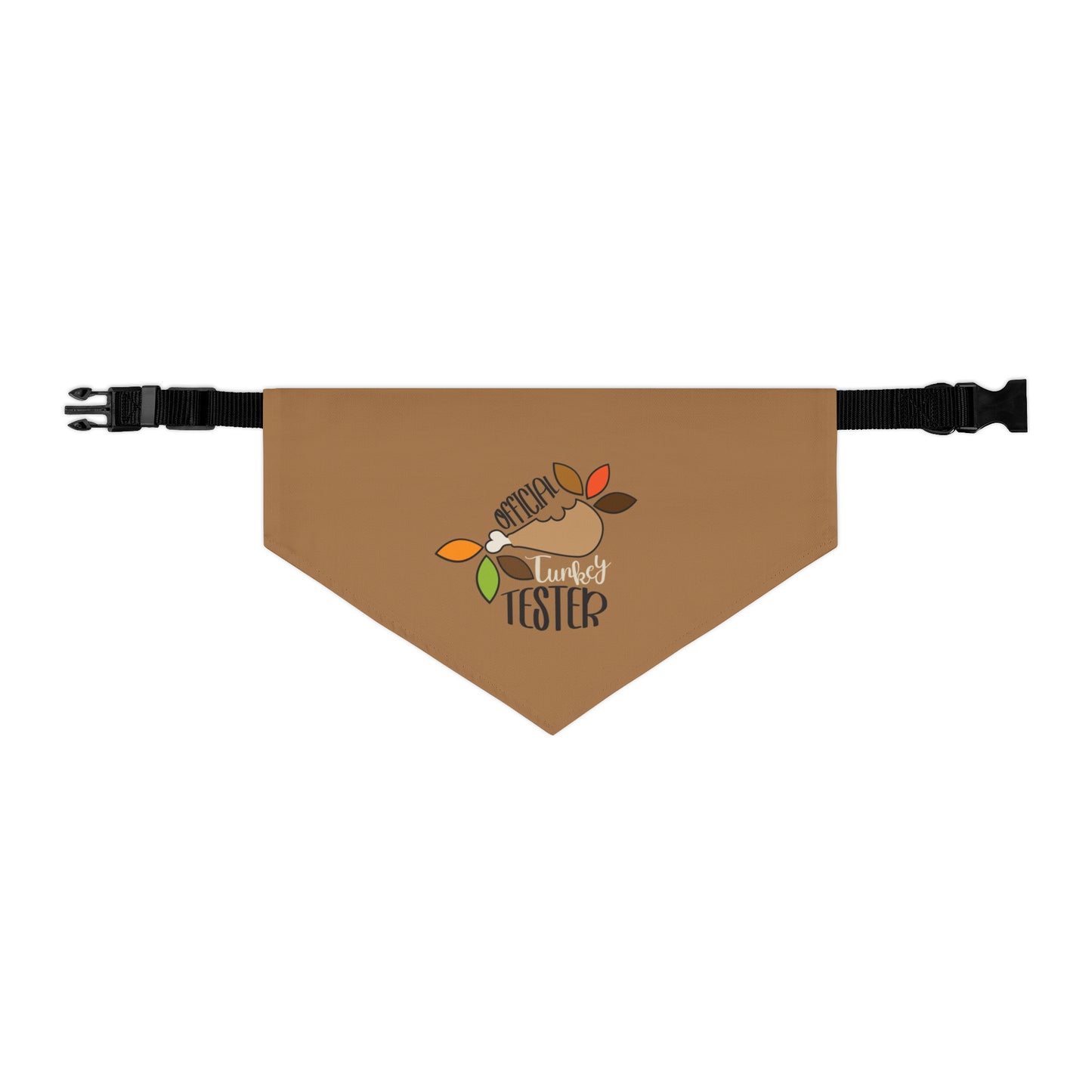 Official Turkey Tester Tan Pet Bandana Collar