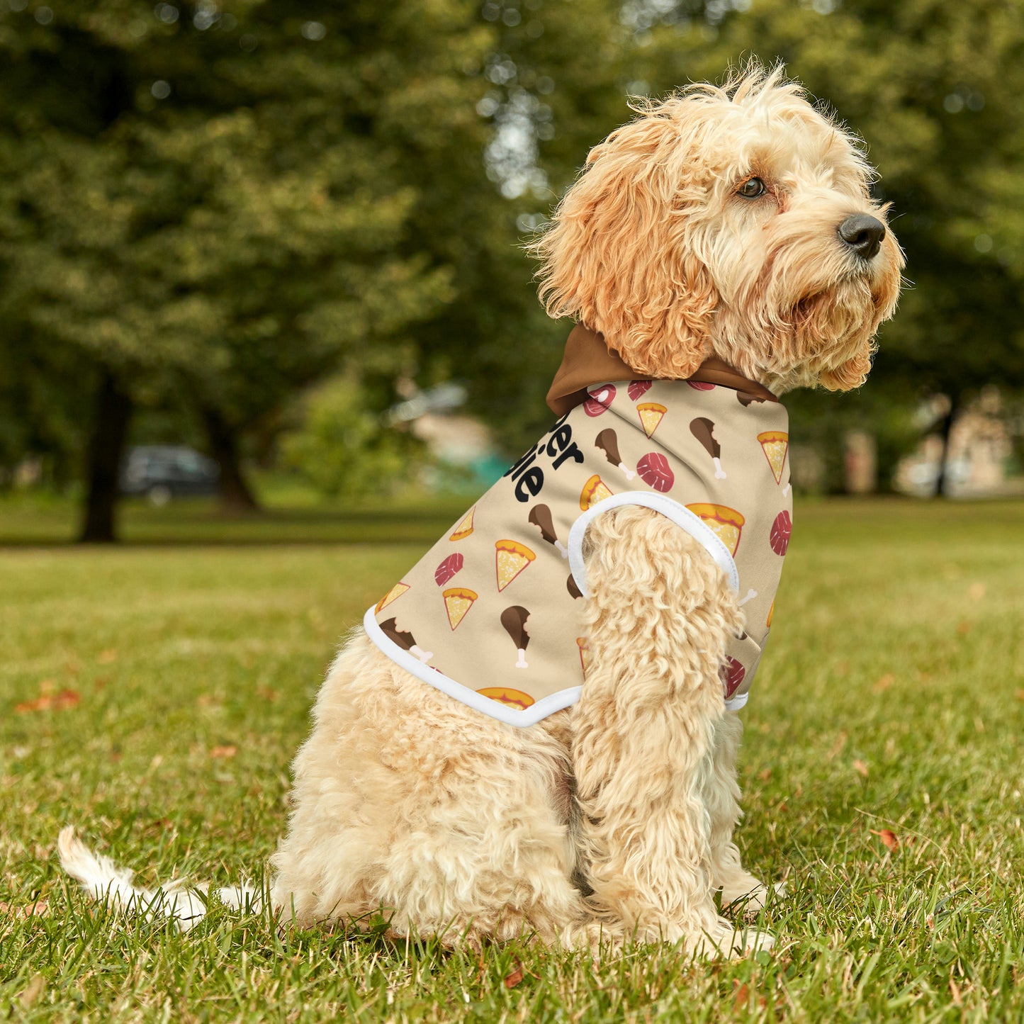 Bougie Grubber Tan & Brown Pet Hoodie