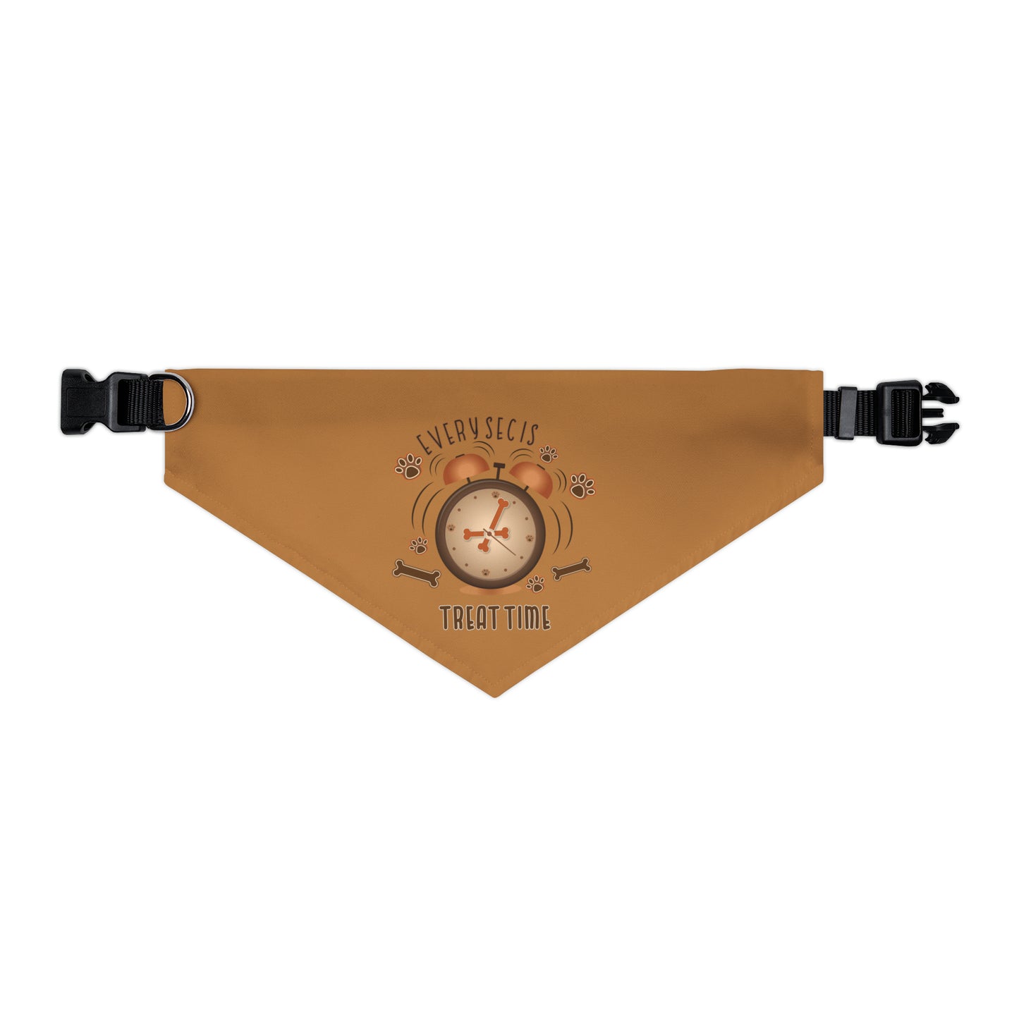 Every Sec is Treat Time Pet Bandana Collar