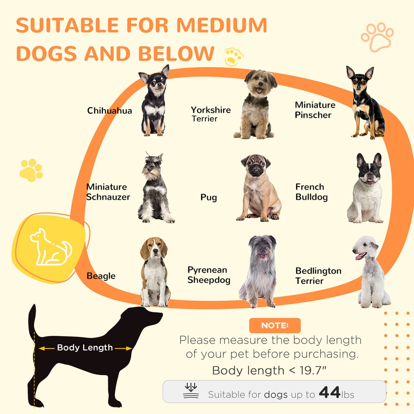 PawHut Dog Crate Furniture with Water-resistant Cushion, Dog Crate End Table with Double Doors, Indoor Pet Crate for Small Medium Dogs Indoor Use, White