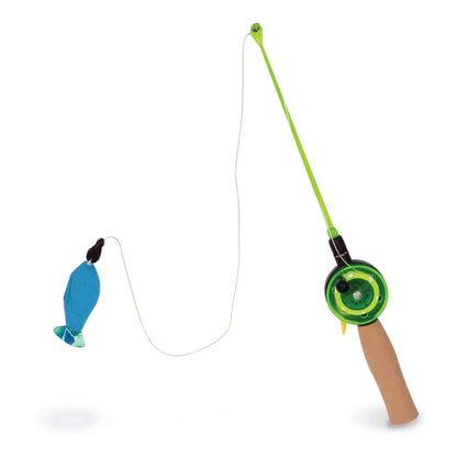 OurPets Play-N-Squeak Fishing Rod with Fish Catnip Toy