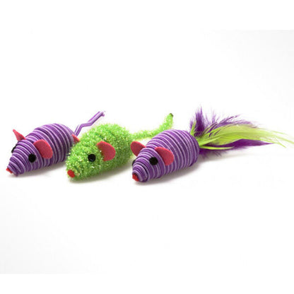 OurPets Three Twined Mice Catnip Toy 3 pk