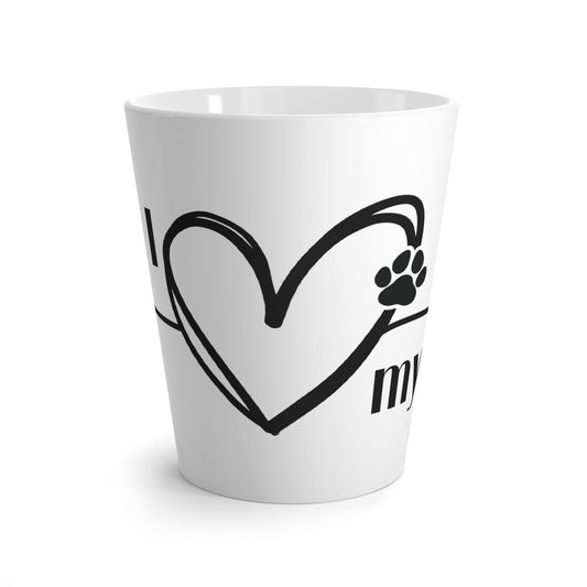 I Love My Pup Latte Mug