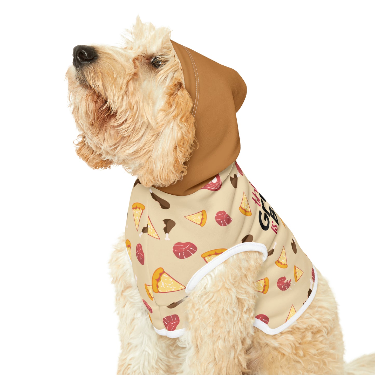 Bougie Grubber Tan & Brown Pet Hoodie