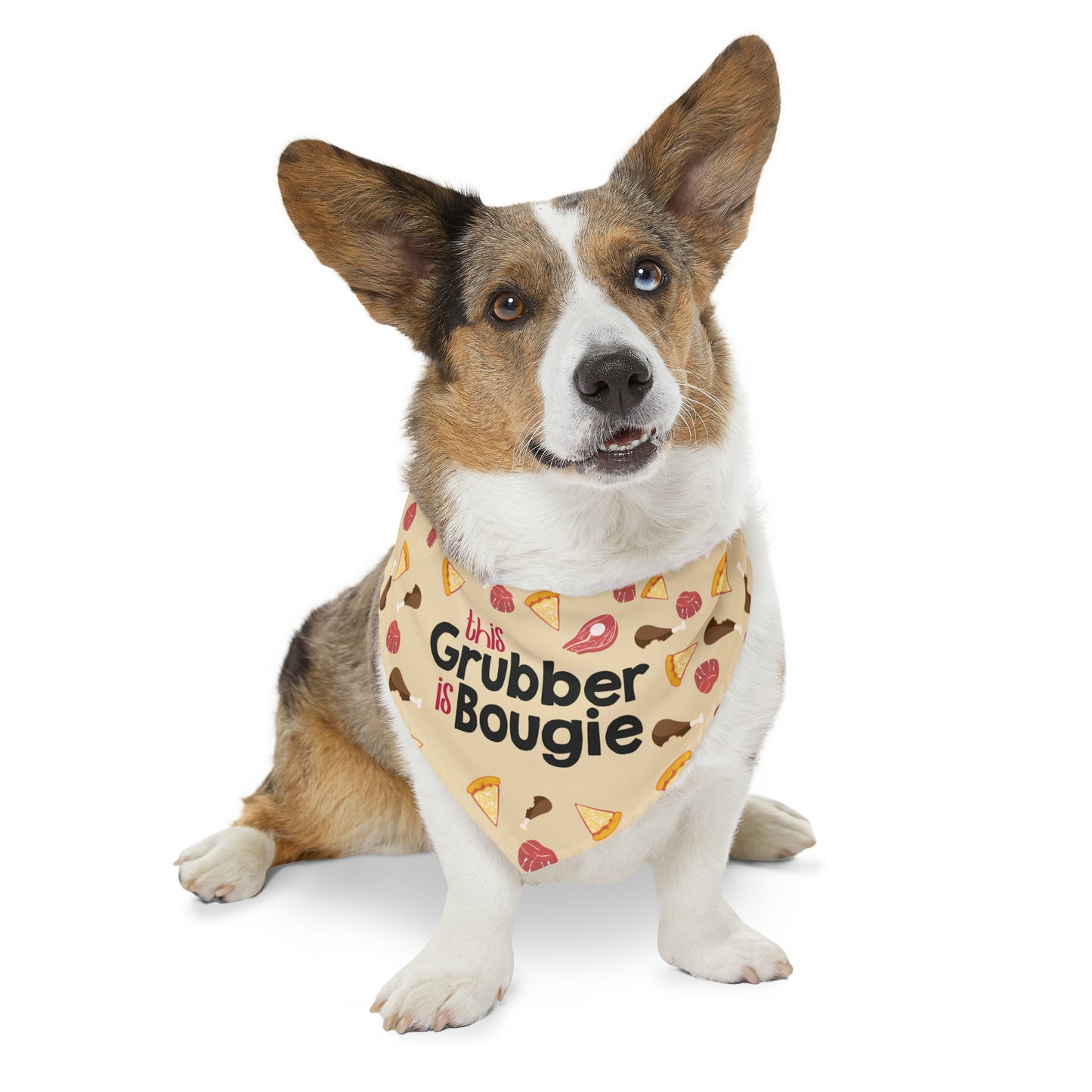 This Grubber is Bougie - Pet Bandana Collar