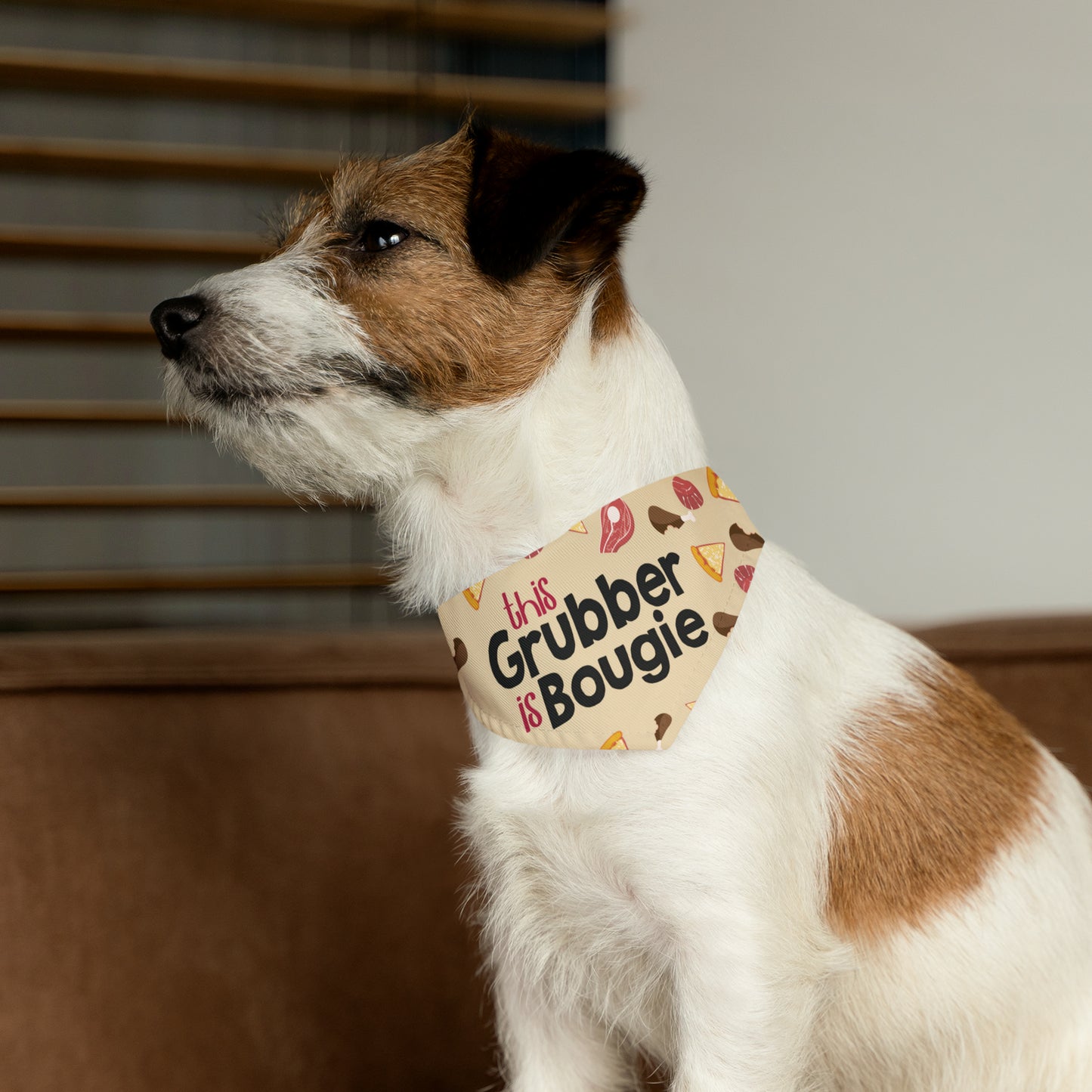 This Grubber is Bougie - Pet Bandana Collar