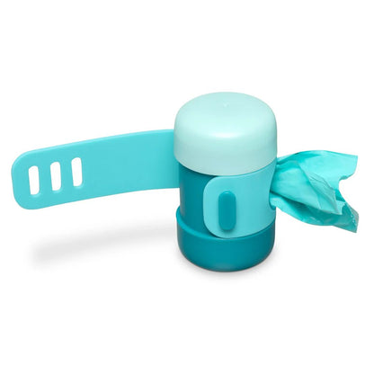 Messy Mutts Dog Waste Bag Holder With Strap Blue