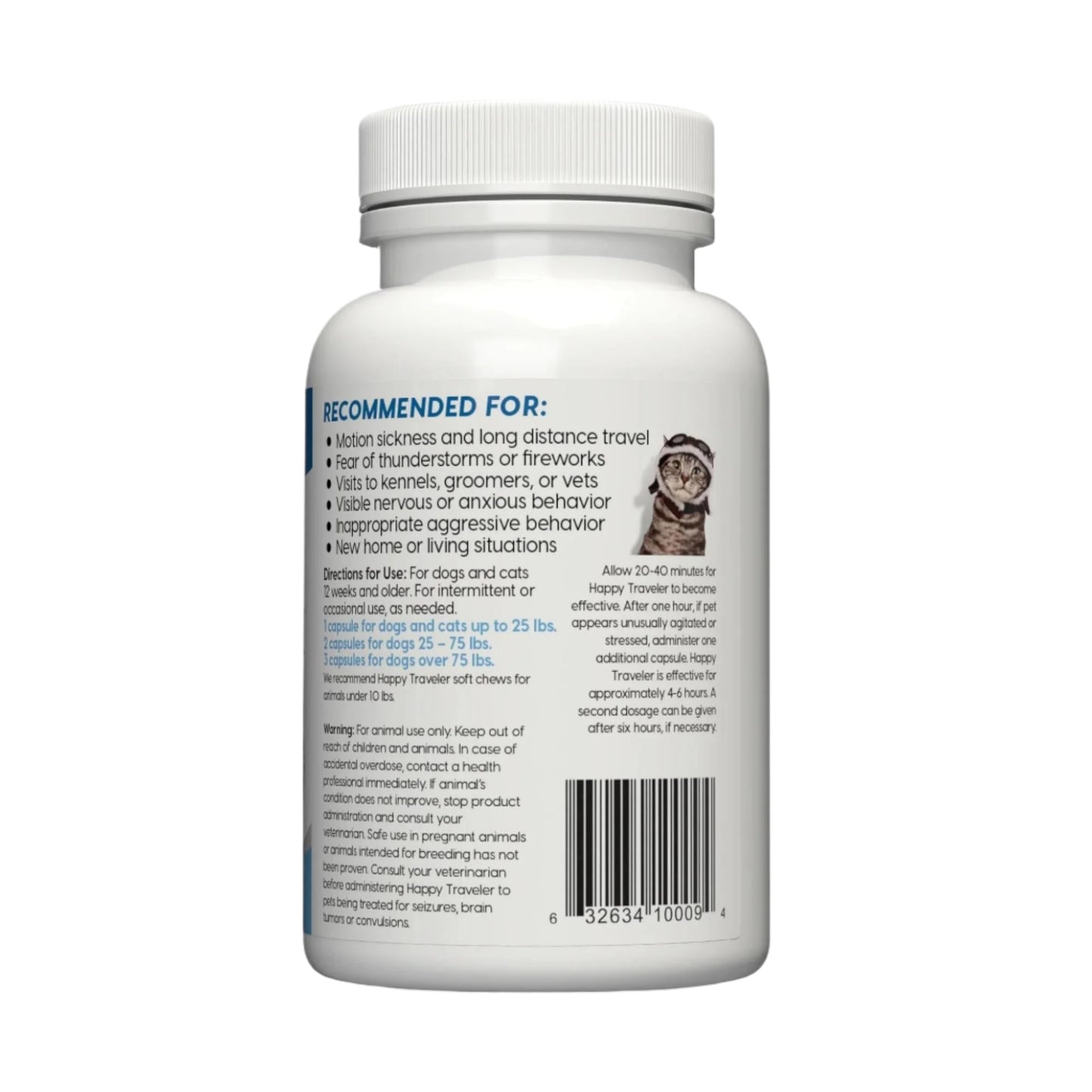 Ark Naturals Happy Traveler Dog And Cat Capsules, 30 Capsules
