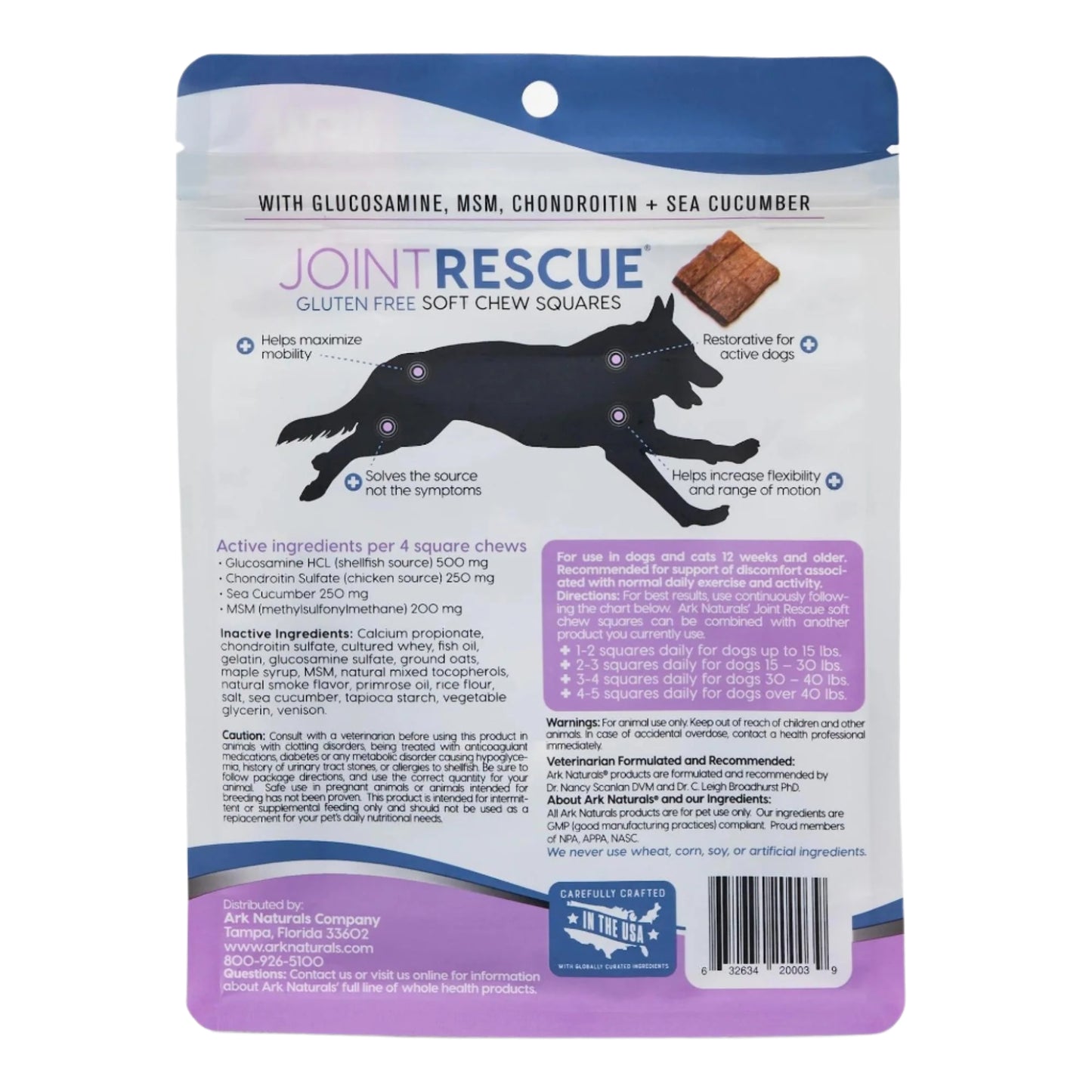 Ark Naturals Dog Joint Rescue Venison 9Oz