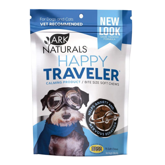Ark Naturals Happy Traveler Dog And Cat Soft Chews; 75 Count