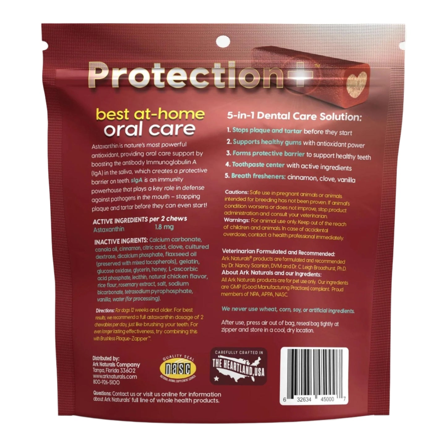 Ark Naturals Protection+ Toothpaste 5 In1 -12oz. Small Chews