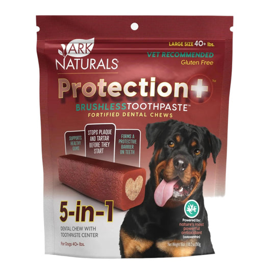 Ark Naturals Protection+ Toothpaste 5 In1 1Lb 2oz. Bag Large Chews