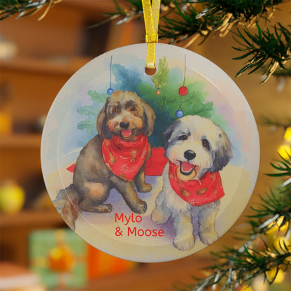 Fur-ever Memories Personalized Glass Ornament