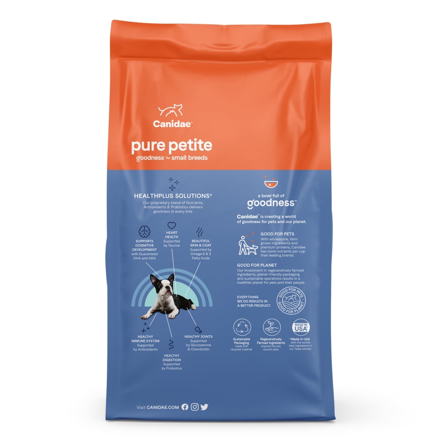 CANIDAE PURE Goodness Petite Freeze-Dried Small Breed Puppy Food Chicken 4lb