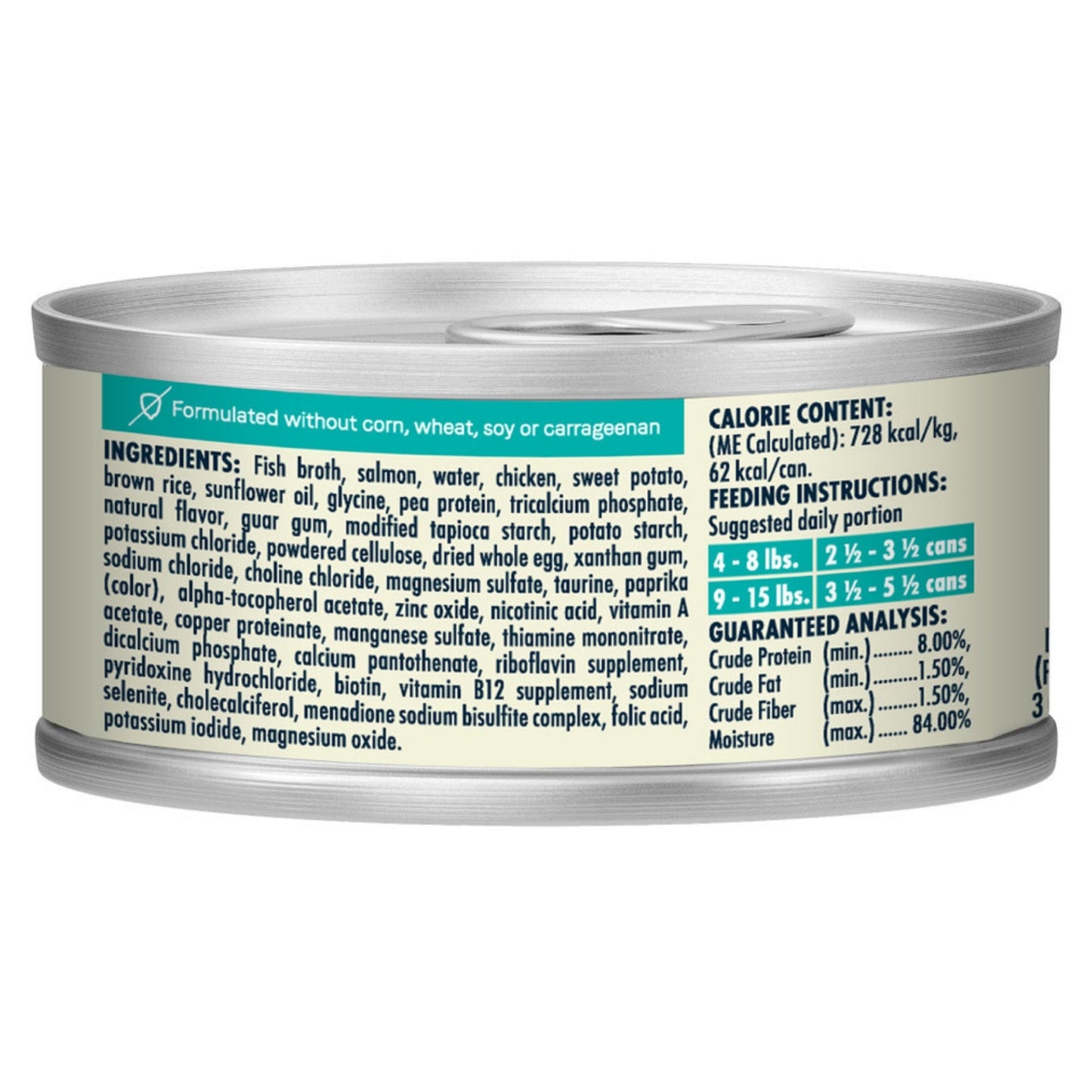 CANIDAE Balanced Bowl Canned Cat Food Salmon & Sweet Potato 3oz