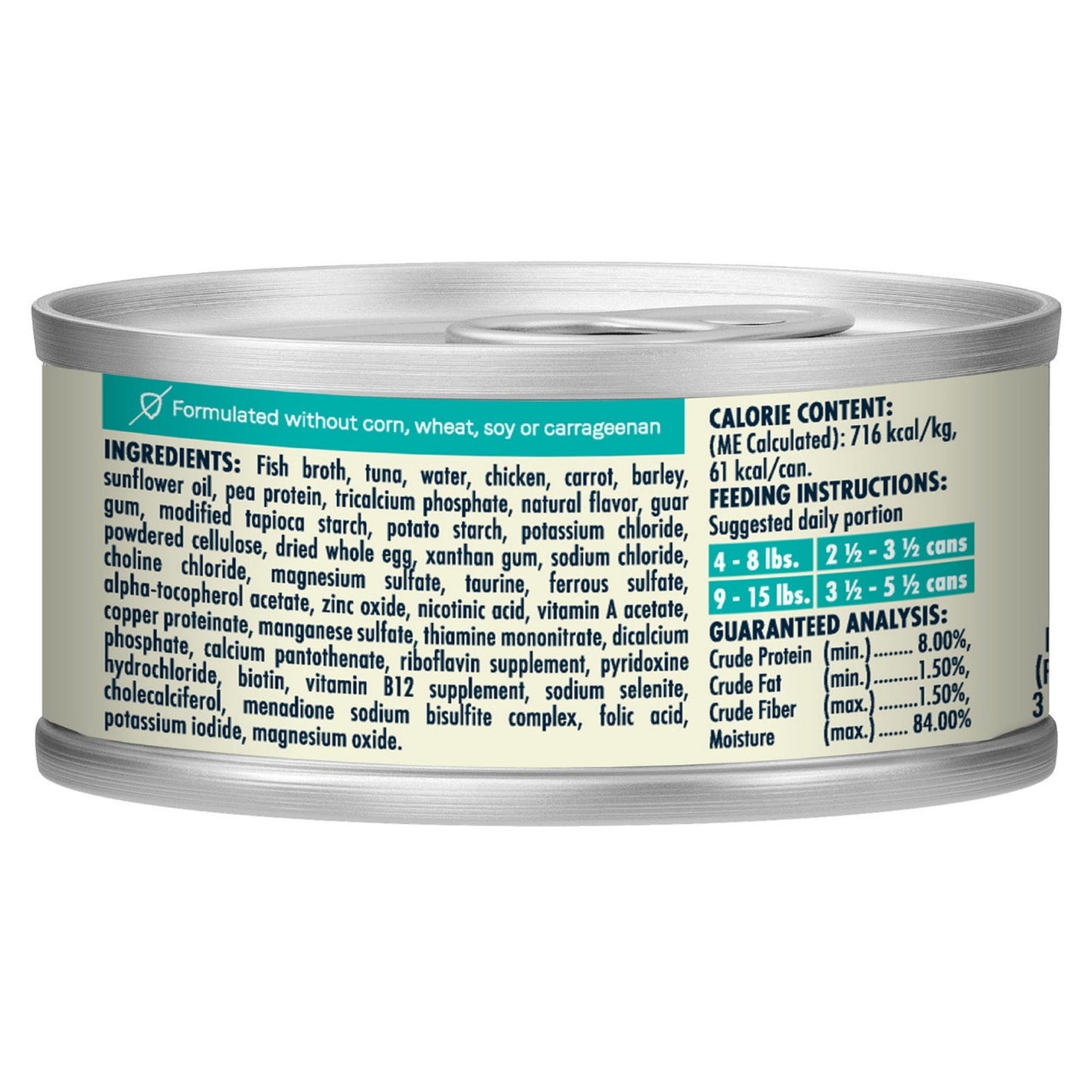 CANIDAE Balanced Bowl Canned Cat Food Tuna & Carrots 3oz
