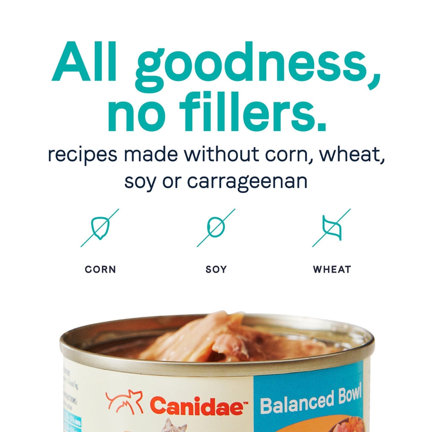 CANIDAE Balanced Bowl Canned Cat Food Tuna & Carrots 3oz