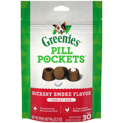 Greenies Pill Pockets for Tablets Hickory Smoke 1ea/30 ct, 3.2 oz