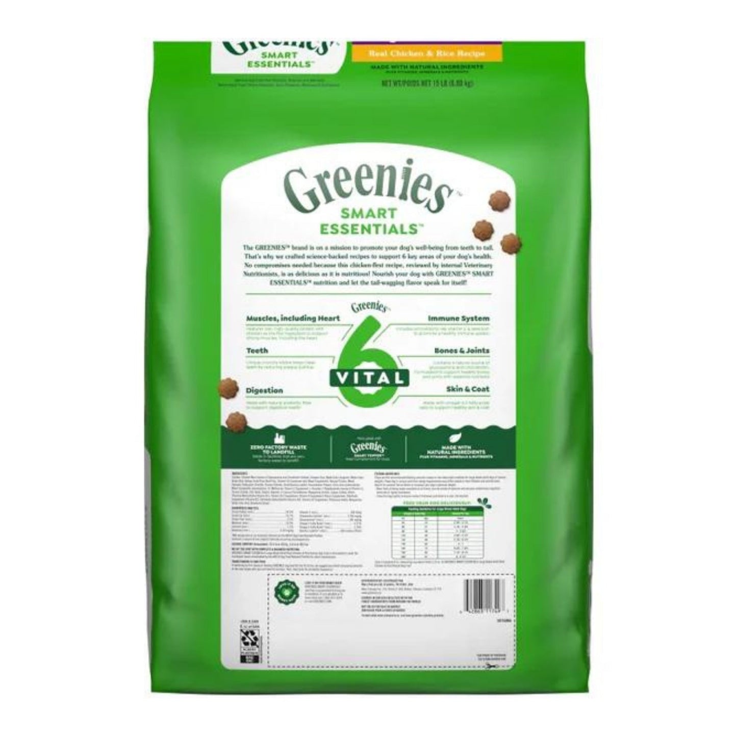 Greenies Smart Essentials Large Breed Dry Dog Food Chicken & Rice 15lbs