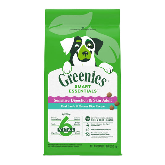 Greenies Smart Essentials Sensitive Digestion & Skin Dry Dog Food Lamb 6lbs