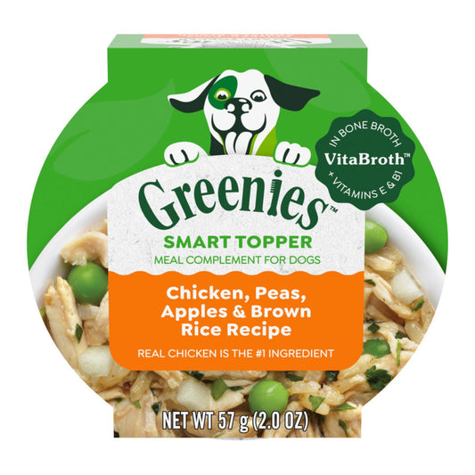 Greenies Smart Topper Meal Compliment for Dogs Chicken, Peas, Apples & Brown Rice 2oz
