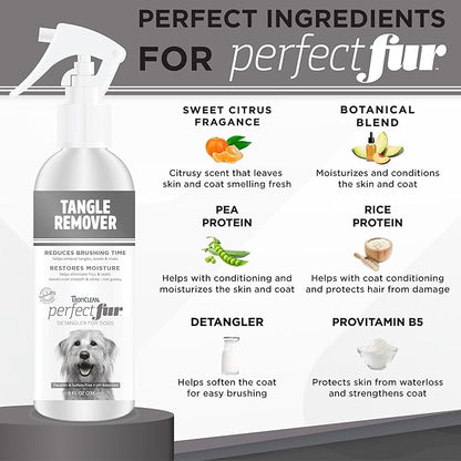 TropiClean PerfectFur Tangle Remover Spray for Dogs 1ea/8 oz